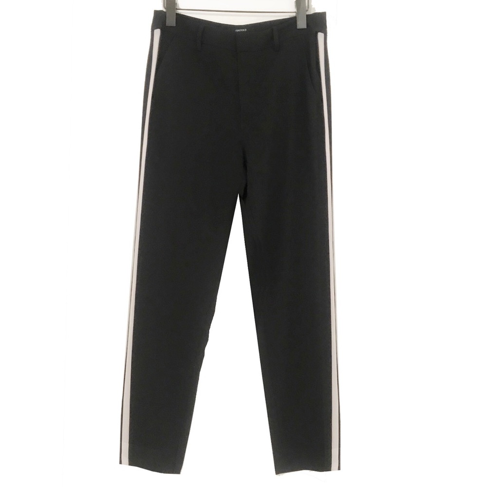 Black Pants with White Side Stripe NWOT - Size M - Picture 3 of 7